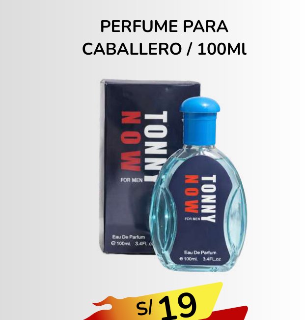 PERFUME PARA CABALLERO TONNY MOW PERFUME PARA CABALLERO TONNY MOW - Imagen 1
