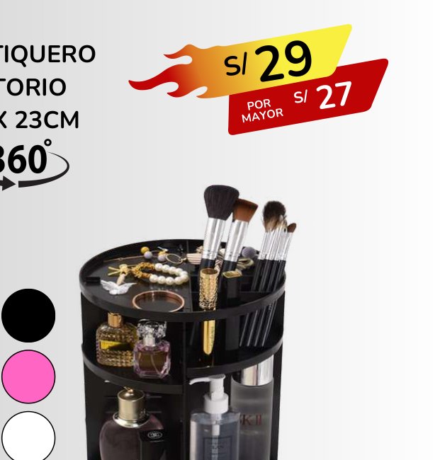 COSMETIQUERO GIRATORIO COSMETIQUERO GIRATORIO - Imagen 1
