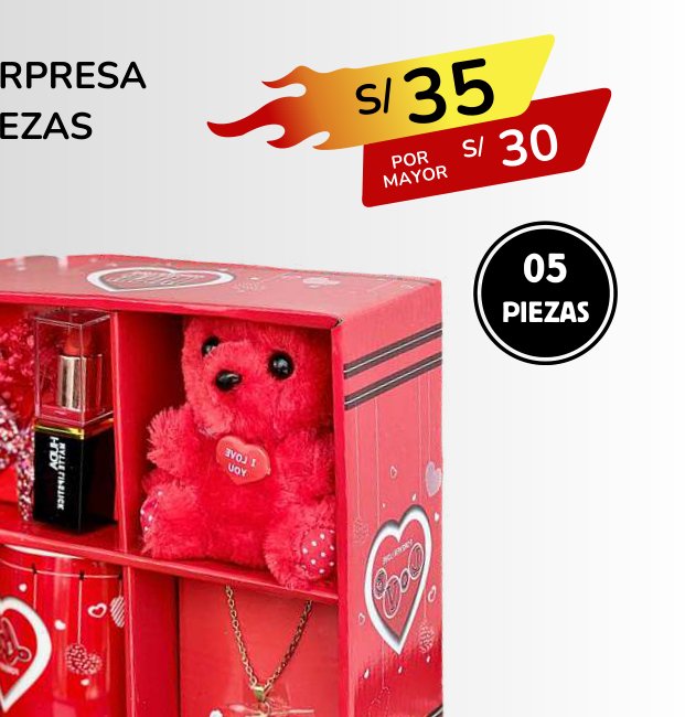 KIT SORPRESA 5 PIEZAS KIT SORPRESA 5 PIEZAS - Imagen 1