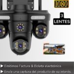 CAMARA EXTERIOR 4L 3 CAMARAS & 1 LED