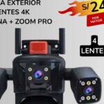 CAMARA EXTERIOR 4 LENTES 4K