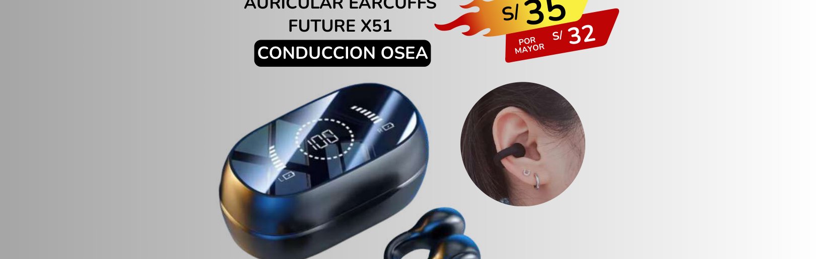 AURICULAR EARCUFFS FUTURE X51 AURICULAR EARCUFFS FUTURE X51 - Imagen 1