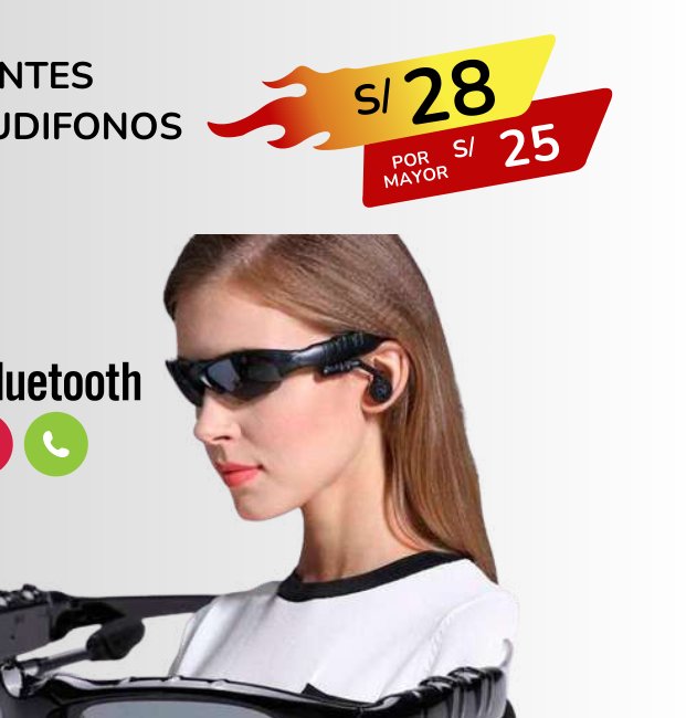 LENTES CON AUDIFONOS LENTES CON AUDIFONOS - Imagen 1