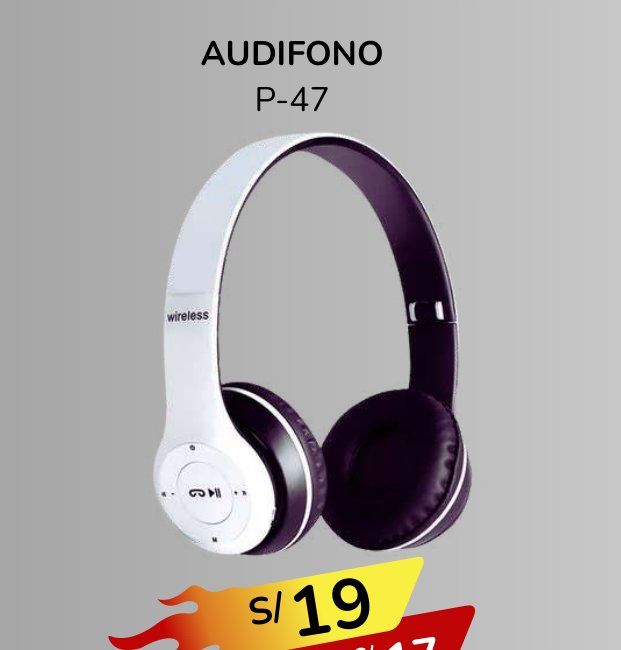 AUDIFONO P-47 AUDIFONO P-47 - Imagen 1