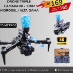 DRONE TRIPLE CAMARA 8K / 120M