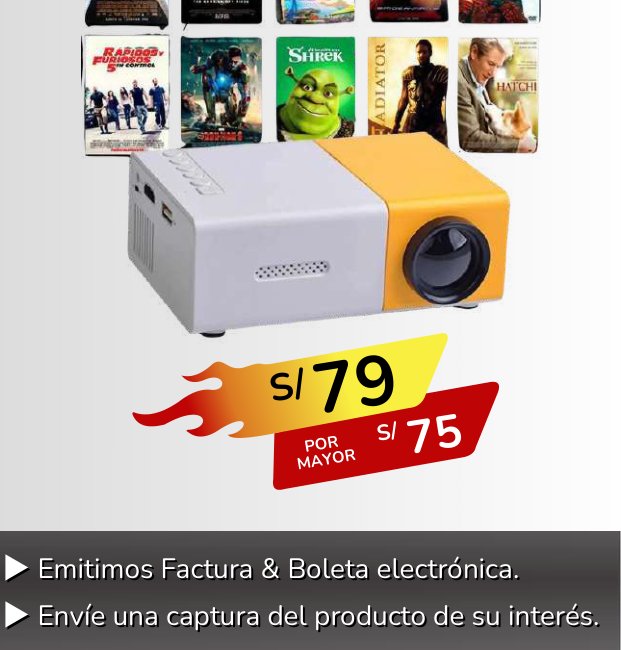 MINI PROYECTOR MINI PROYECTOR - Imagen 1
