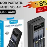 CARGADOR PORTATIL CON PANEL SOLAR