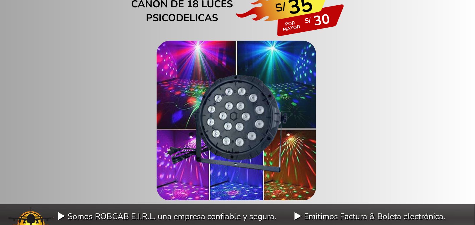 CANON DE 18 LUCES PSICODELICAS CANON DE 18 LUCES PSICODELICAS - Imagen 1