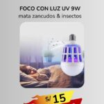 FOCO CON LUZ UV 9W