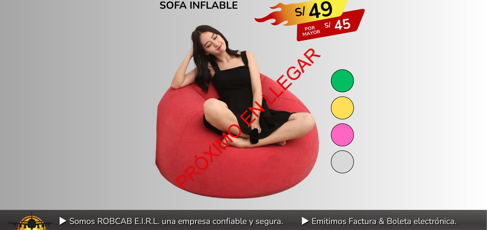 SOFA INFLABLE SOFA INFLABLE - Imagen 1
