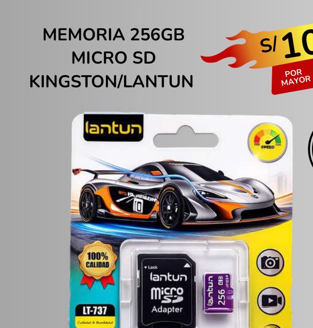 MEMORIA 256GB MICRO SD MEMORIA 256GB MICRO SD - Imagen 1