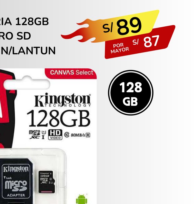 MEMORIA 128GB MICRO SD MEMORIA 128GB MICRO SD - Imagen 1