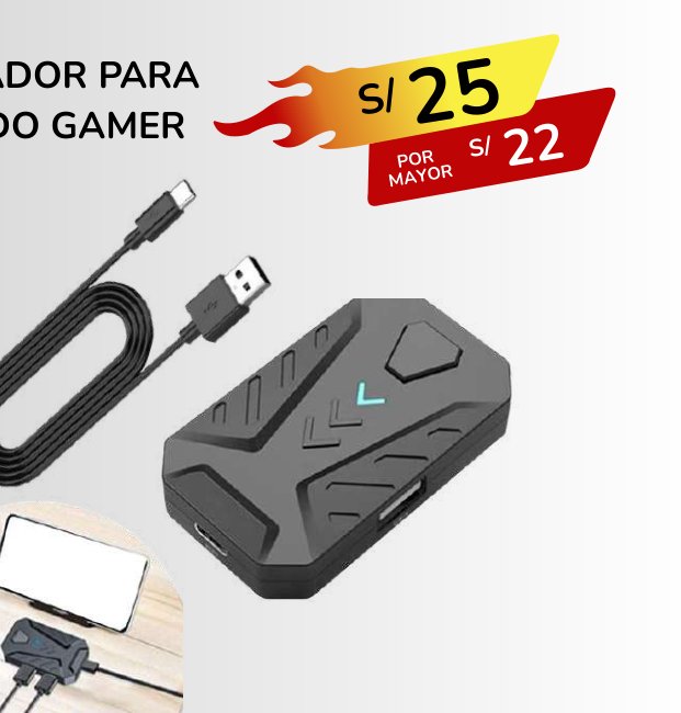 ADAPTADOR PARA TECLADO GAMER ADAPTADOR PARA TECLADO GAMER - Imagen 1