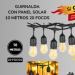 GUIRNALDA CON PANEL SOLAR