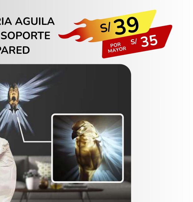 LUMINARIA AGUILA 3D CON SOPORTE DE PARED LUMINARIA AGUILA 3D CON SOPORTE DE PARED - Imagen 1