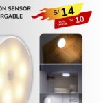 FOCO CON SENSOR RECARGABLE