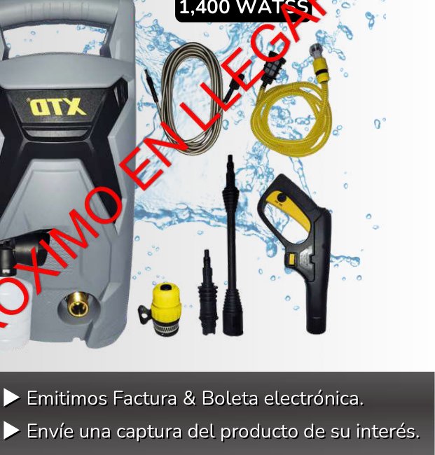 HIDROLAVADORA 1,400 WATSS HIDROLAVADORA 1,400 WATSS - Imagen 1