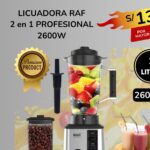 LICUADORA RAF 2 EN 1 PROFESIONAL 2600W
