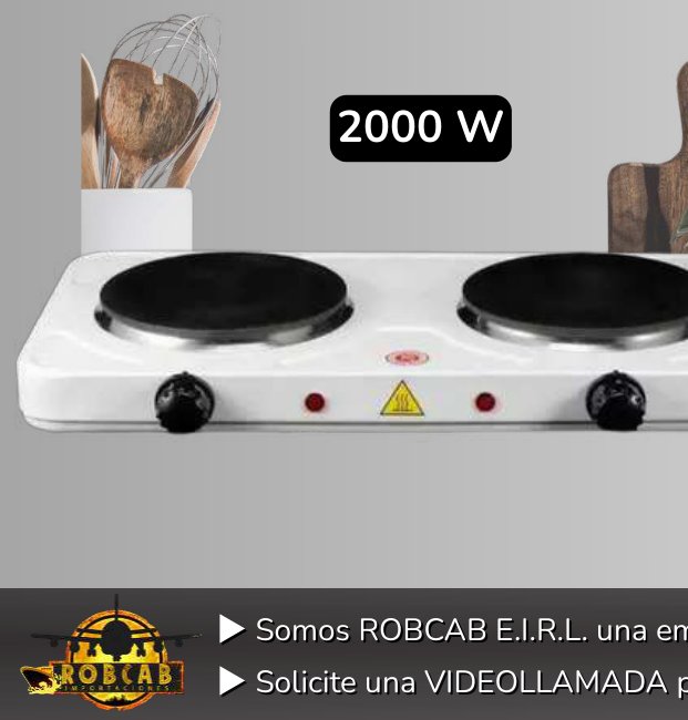 COCINA ELECTRICA 2 HORNILLAS COCINA ELECTRICA 2 HORNILLAS - Imagen 1