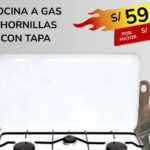 COCINA A GAS 3 HORNILLAS CON TAPA