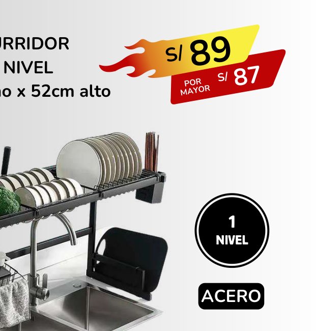 ESCURRIDOR UN NIVEL ESCURRIDOR UN NIVEL - Imagen 1