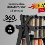 Condimentero ROTATIVO 360 grados 18 botellas