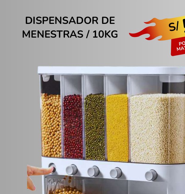 DISPENSADOR DE MENESTRAS / 10KG DISPENSADOR DE MENESTRAS / 10KG - Imagen 1