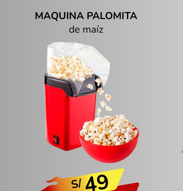 MAQUINA PALOMITA de maiz MAQUINA PALOMITA de maiz - Imagen 1