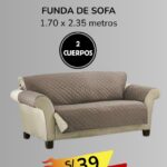 FUNDA DE SOFA 2 CUERPOS