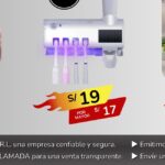 DISPENSADOR DE PASTA con lampara UV & portacepillos