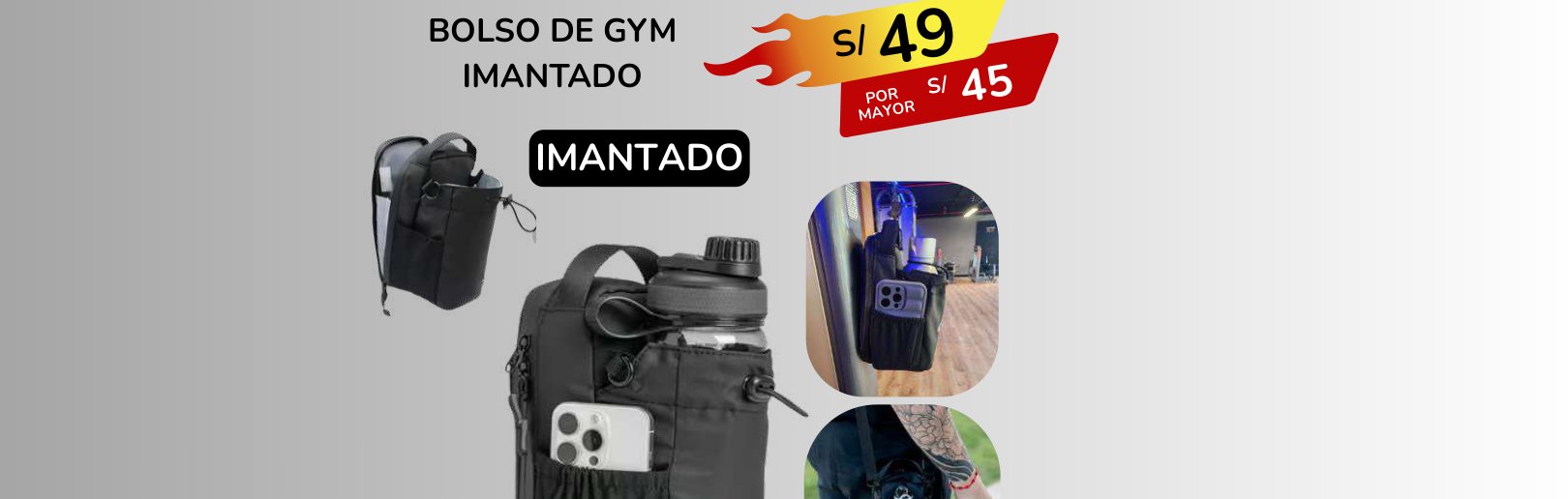 BOLSO DE GYM IMANTADO BOLSO DE GYM IMANTADO - Imagen 1