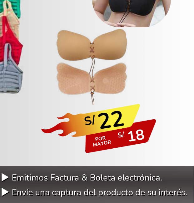 BRASIER INVISIBLE push up con tiras BRASIER INVISIBLE push up con tiras - Imagen 1