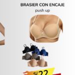 BRASIER CON ENCAJE push up