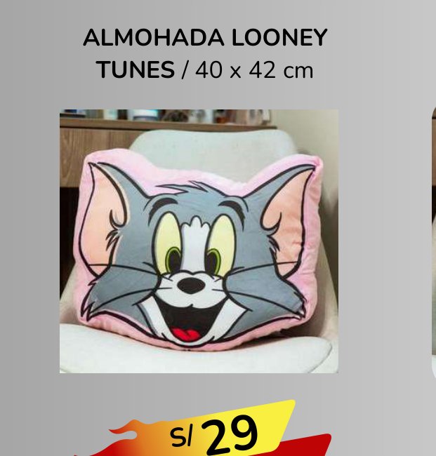 ALMOHADA LOONEY TUNES / 40 x 42cm ALMOHADA LOONEY TUNES / 40 x 42cm - Imagen 1