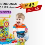 BLOQUES DE ENGRANAJE DIDACTICO / 165 piezas