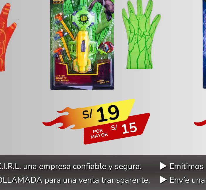 GUANTES HULK niños GUANTES HULK niños - Imagen 1
