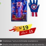 GUANTES CAPITAN AMERICA / niños