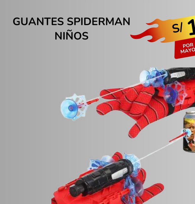GUANTES SPIDERMAN NIÑOS GUANTES SPIDERMAN NIÑOS - Imagen 1