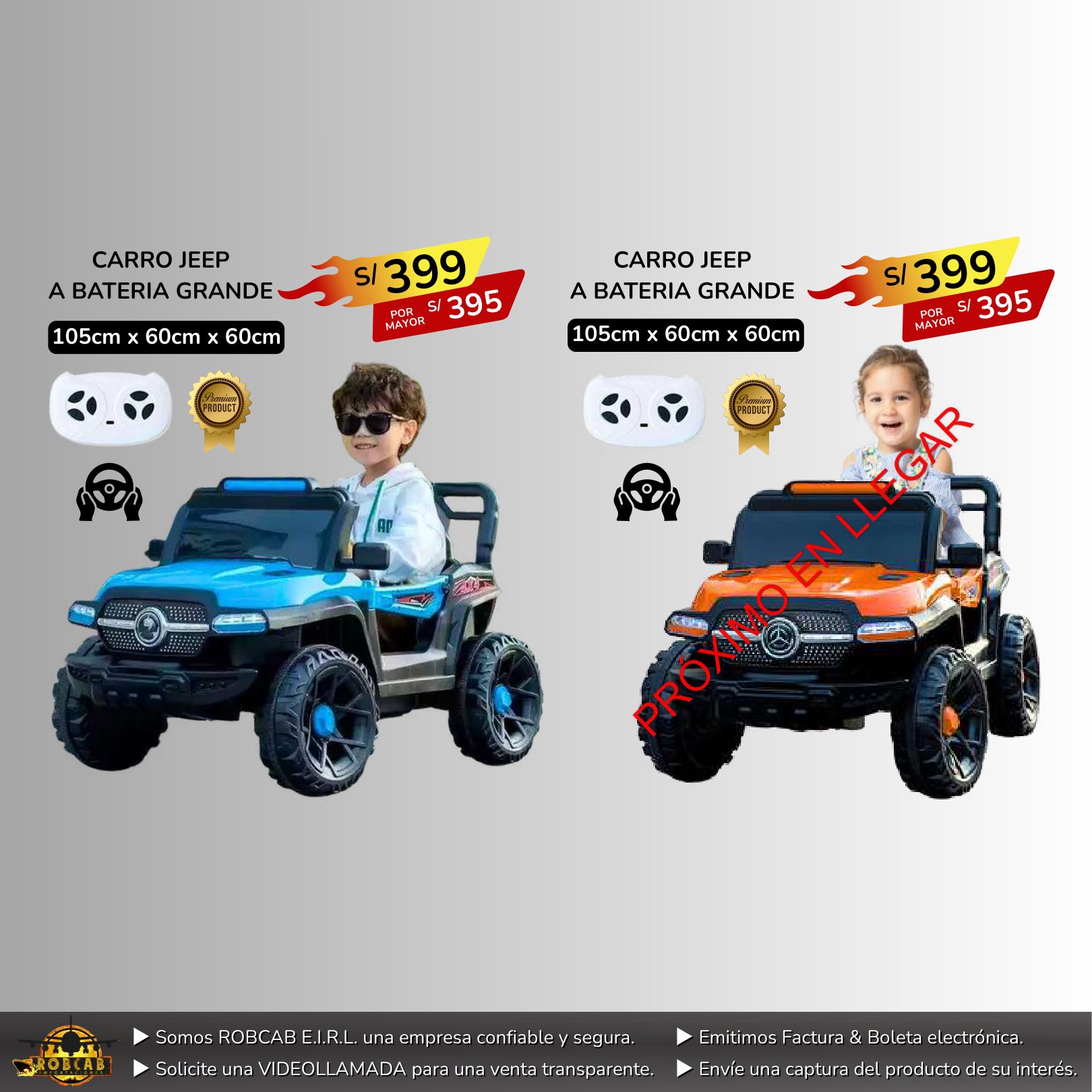 CARRO JEEP A BATERIA GRANDE CARRO JEEP A BATERIA GRANDE - Imagen 1