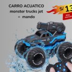 CARRO ACUATICO monster trucks jet + mando