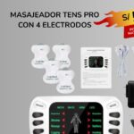 MASAJEADOR TENS PRO CON 4 ELECTRODOS