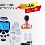 MASAJEADOR TENS CON 4 ELECTRODOS
