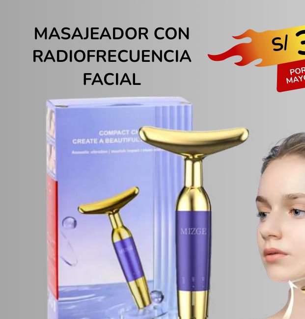 MASAJEADOR CON RADIOFRECUENCIA FACIAL MASAJEADOR CON RADIOFRECUENCIA FACIAL - Imagen 1