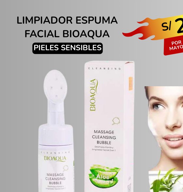 LIMPIADOR ESPUMA FACIAL BIOAQUA LIMPIADOR ESPUMA FACIAL BIOAQUA - Imagen 1