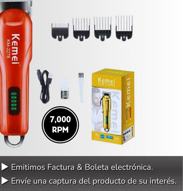 MAQUINA DE CORTE KEMEI 7,000 RPM PRO 2278 MAQUINA DE CORTE KEMEI 7,000 RPM PRO 2278 - Imagen 1