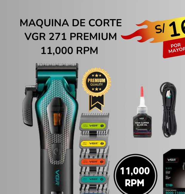 MAQUINA DE CORTE VGR 271 PREMIUM MAQUINA DE CORTE VGR 271 PREMIUM - Imagen 1