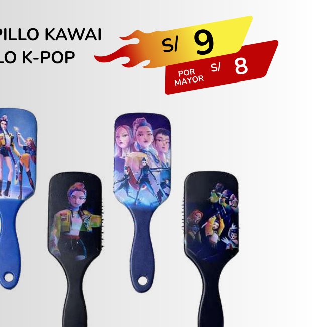 PEINE CEPILLO KAWAI MODELO K-POP PEINE CEPILLO KAWAI MODELO K-POP - Imagen 1