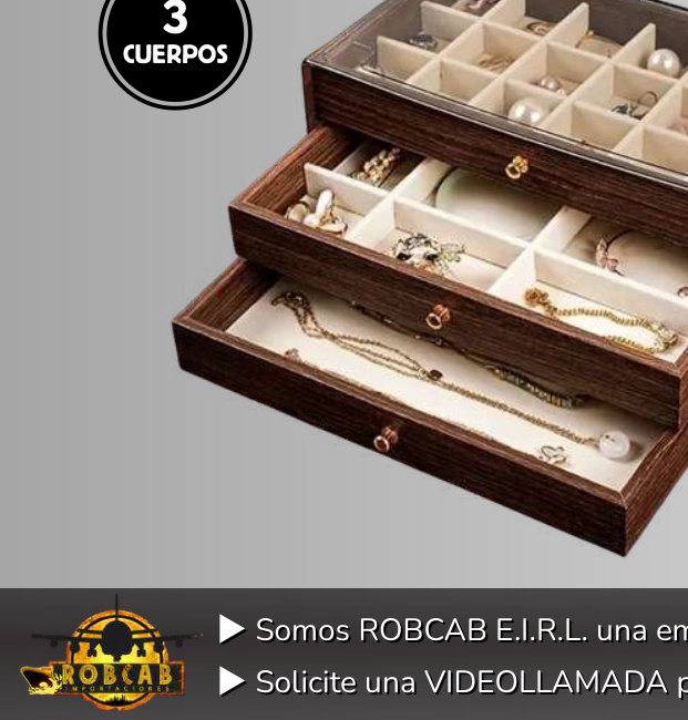 JOYERO 3 CUERPOS CON LLAVE JOYERO 3 CUERPOS CON LLAVE - Imagen 1