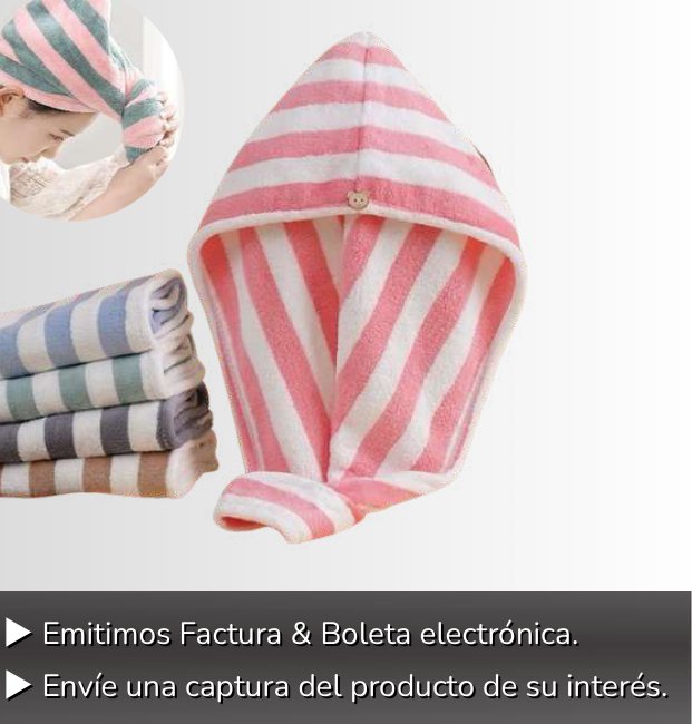 GORRO TOALLA DE DUCHA GORRO TOALLA DE DUCHA - Imagen 1
